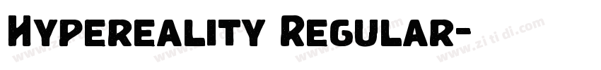 Hypereality Regular字体转换